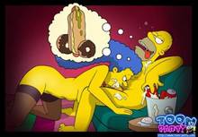 #pic423632: Homer Simpson – Marge Simpson – The Simpsons – Toon-Party