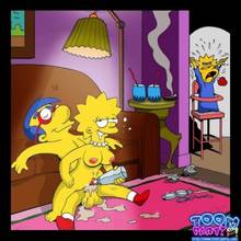 #pic423629: Lisa Simpson – Maggie Simpson – Milhouse Van Houten – The Simpsons – Toon-Party