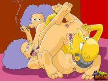 #pic1266102: Montgomery Burns – Patty Bouvier – Selma Bouvier – The Simpsons – Toon BDSM