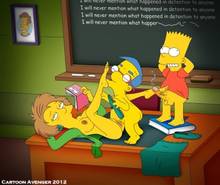#pic937797: Bart Simpson – Edna Krabappel – Milhouse Van Houten – The Simpsons – cartoon avenger