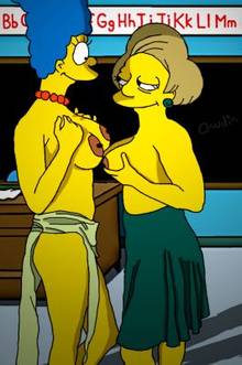 #pic459795: Claudia-R – Edna Krabappel – Marge Simpson – The Simpsons