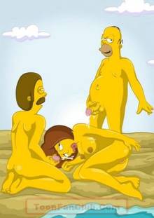 #pic451487: Homer Simpson – Maude Flanders – Ned Flanders – The Simpsons