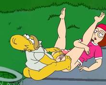 #pic610862: Family Guy – Homer Simpson – Meg Griffin – The Simpsons – crossover