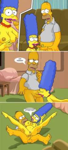 #pic610882: Homer Simpson – Marge Simpson – The Simpsons – comic