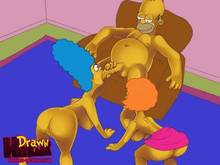 #pic549635: Drawn-Hentai – Homer Simpson – Marge Simpson – Maude Flanders – The Simpsons