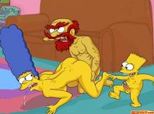 #pic542411: Bart Simpson – Groundskeeper Willie – Marge Simpson – The Simpsons – comics-toons