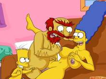 #pic542410: Bart Simpson – Groundskeeper Willie – Marge Simpson – The Simpsons – comics-toons