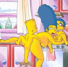 #pic1216806: Bart Simpson – Marge Simpson – Milhouse Van Houten – RedBear – The Simpsons