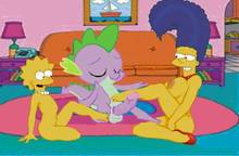 #pic1248052: Bart Simpson – Friendship is Magic – Lisa Simpson – Marge Simpson – My Little Pony – Spike – The Simpsons – crossover