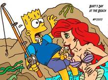 #pic473801: Ariel – Bart Simpson – The Little Mermaid – The Simpsons – crossover – nev