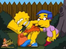 #pic116208: Bart Simpson – Lisa Simpson – Milhouse Van Houten – The Simpsons