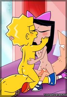 #pic796207: Bart Simpson – Isabella Garcia-Shapiro – Lisa Simpson – Phineas Flynn – Phineas and Ferb – The Simpsons – crossover – toongrowner