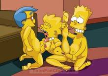 #pic264919: Bart Simpson – Lisa Simpson – Milhouse Van Houten – The Simpsons