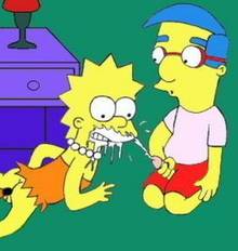#pic4548: Lisa Simpson – Milhouse Van Houten – The Simpsons