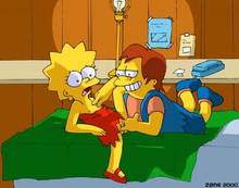 #pic123460: Lisa Simpson – Nelson Muntz – The Simpsons – Zone
