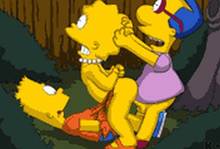 #pic112816: Bart Simpson – Lisa Simpson – Milhouse Van Houten – The Simpsons – animated