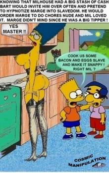 #pic222171: Bart Simpson – Cosmic – Marge Simpson – Milhouse Van Houten – The Simpsons
