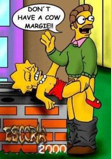 #pic10880: Escoria – Lisa Simpson – Ned Flanders – The Simpsons