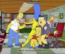 #pic39376: Bart Simpson – Chief Wiggum – Homer Simpson – Marge Simpson – The Simpsons